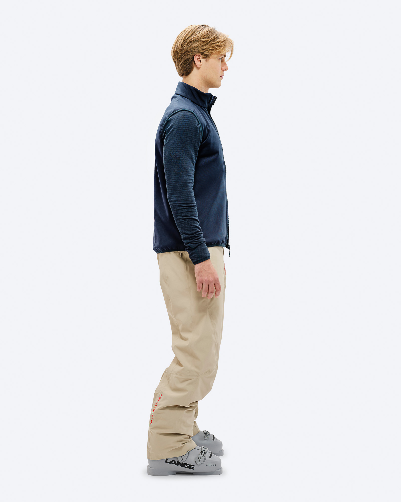 THE MOUNTAIN STUDIO - TECNO GRID FLEECE VEST
